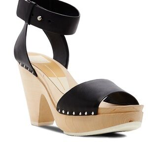 Nalia Clog by Dolce Vita 7 Stylish Black Leather Wedge Sandals
